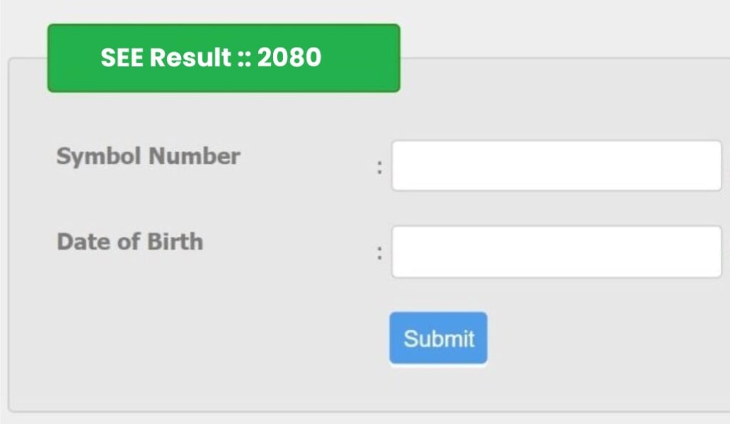 SEE Result 2081 2082 Check Class 10 (SEE) Result With Marksheet 1 see result 2081
