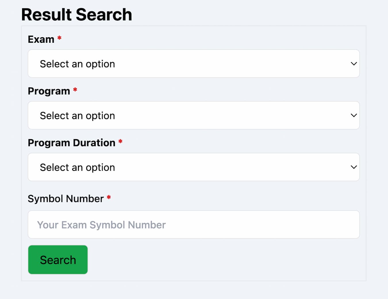 tu result udpate